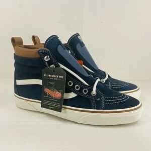 VANS Sk8-Hi All Weather MTE Dark Blue Women Size 10